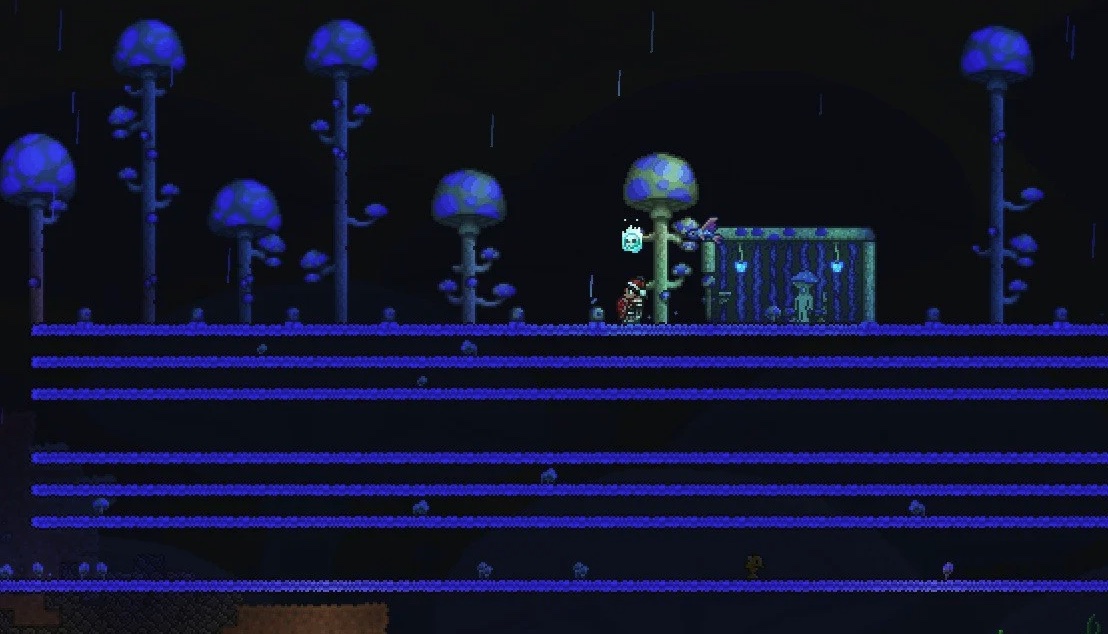 Mushrooms in Terraria