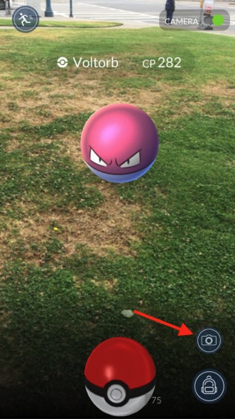 pokemon go camera icon