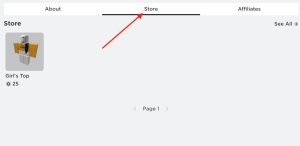 roblox group store tab