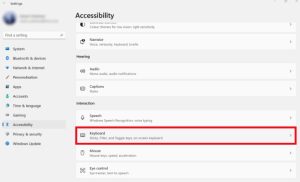 accessibility settings on windows pc