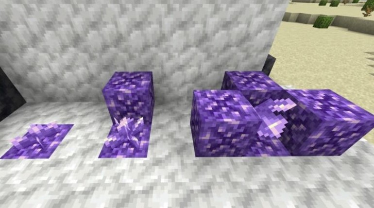 Amethyst shards