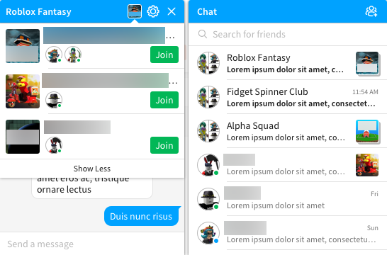 chats in Roblox