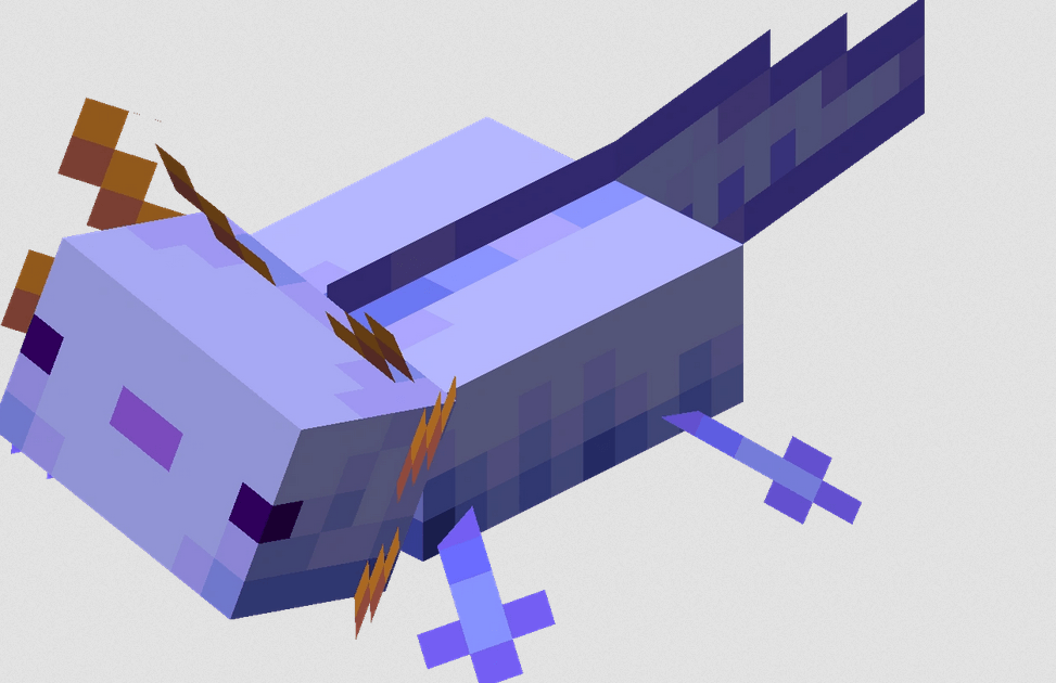summon blue axolotl in Minecraft