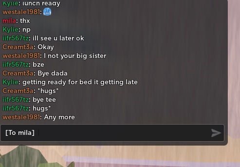 whispering to a player roblox