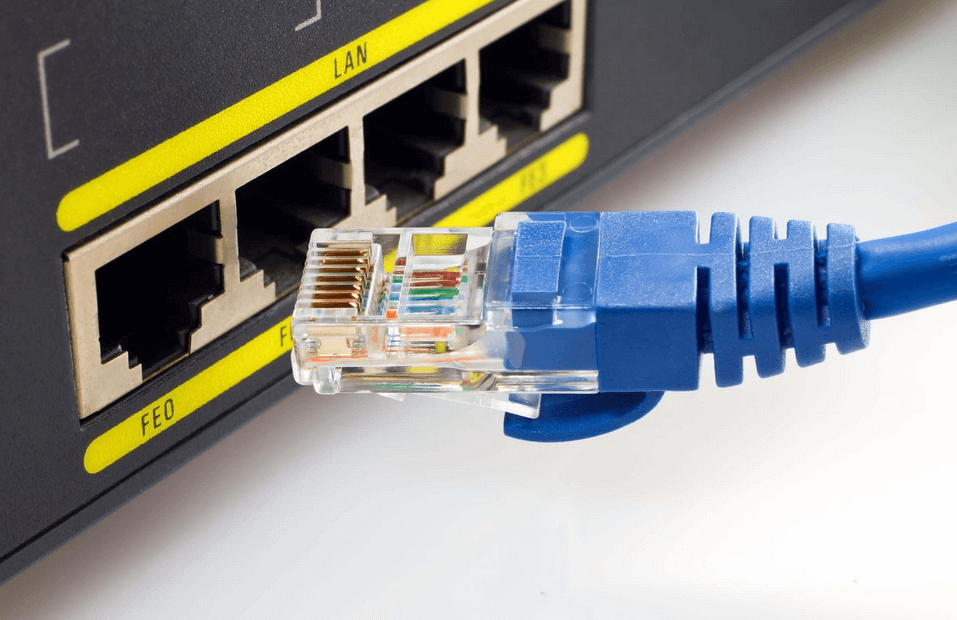 Ethernet cable and router port