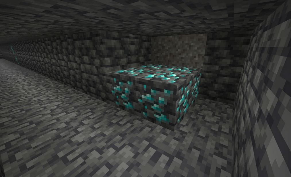 diamond blocks in underground biomes