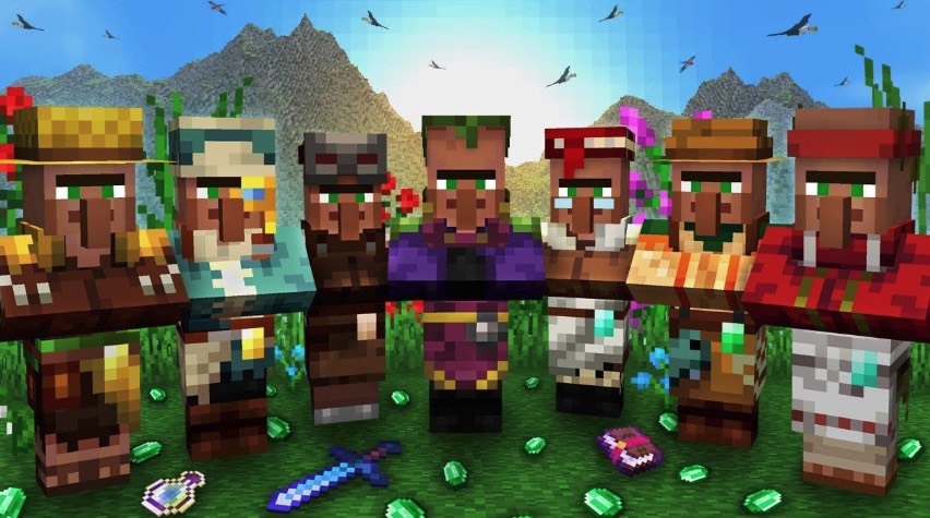 villagers in Minecraft