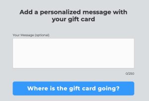 how to add a personalized message to roblox gift card