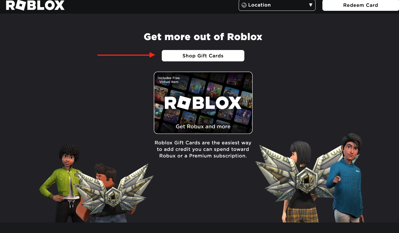 roblox giftcard shop