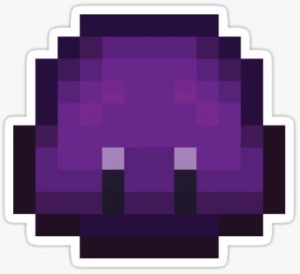 A purple slime